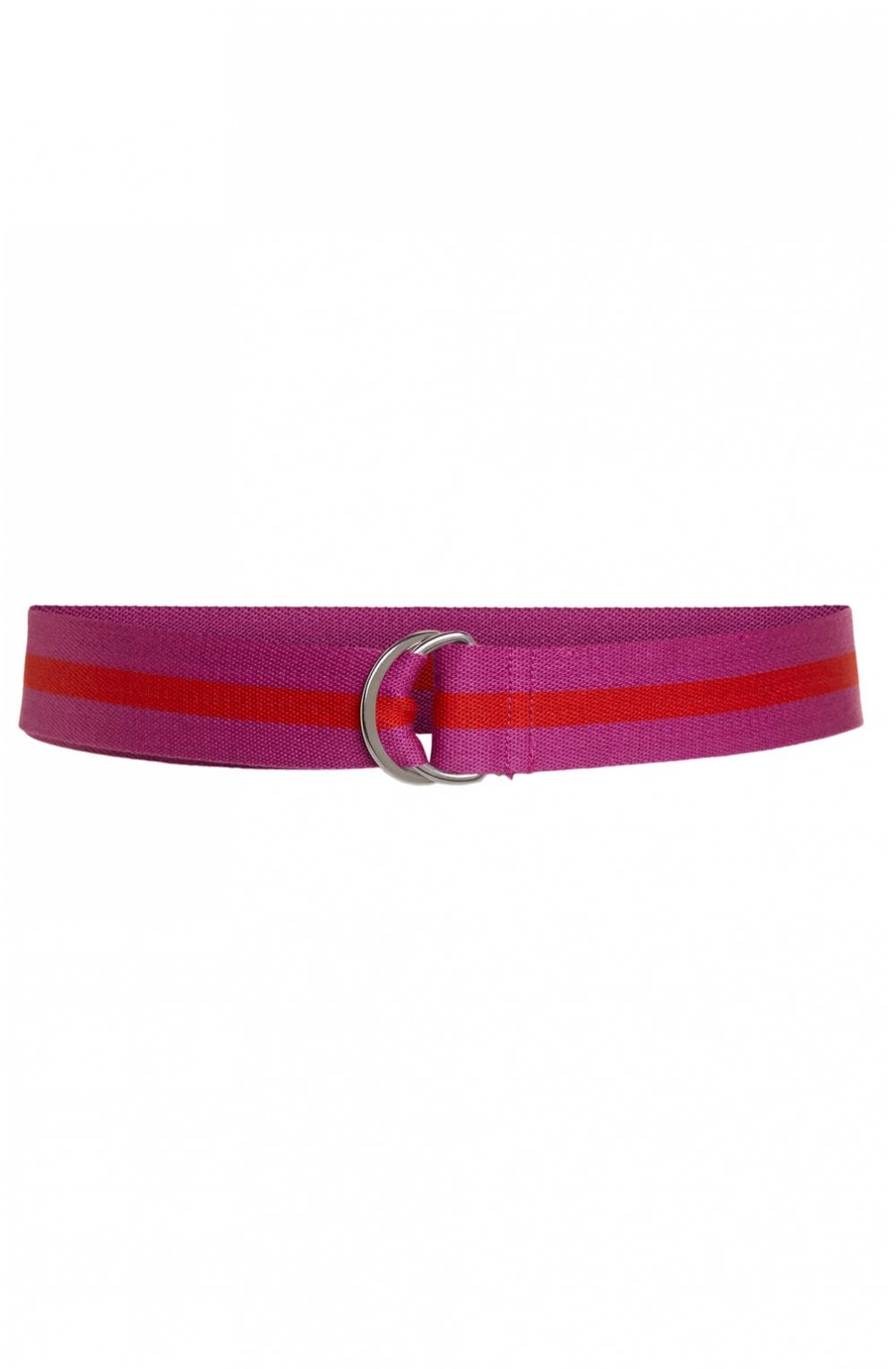 Red & Fuchsia Stripe Belt
