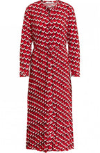 Red Geometric Print Dress