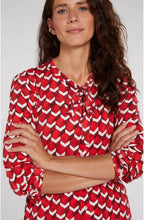Red Geometric Print Dress