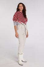 Red Geometric Print Jumper