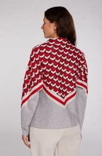 Red Geometric Print Jumper