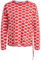 Red & Grey Kiss Design Jumper