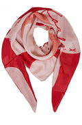 Red Heart Print Scarf