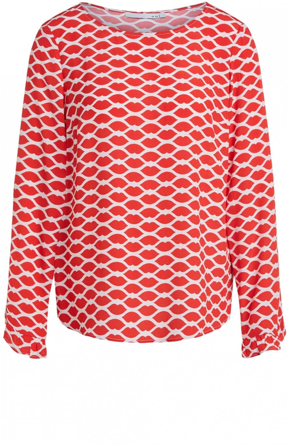 Red Kiss Design Blouse