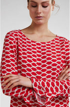 Red Kiss Design Blouse