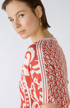 Red Love Letter Bold Print Blouse