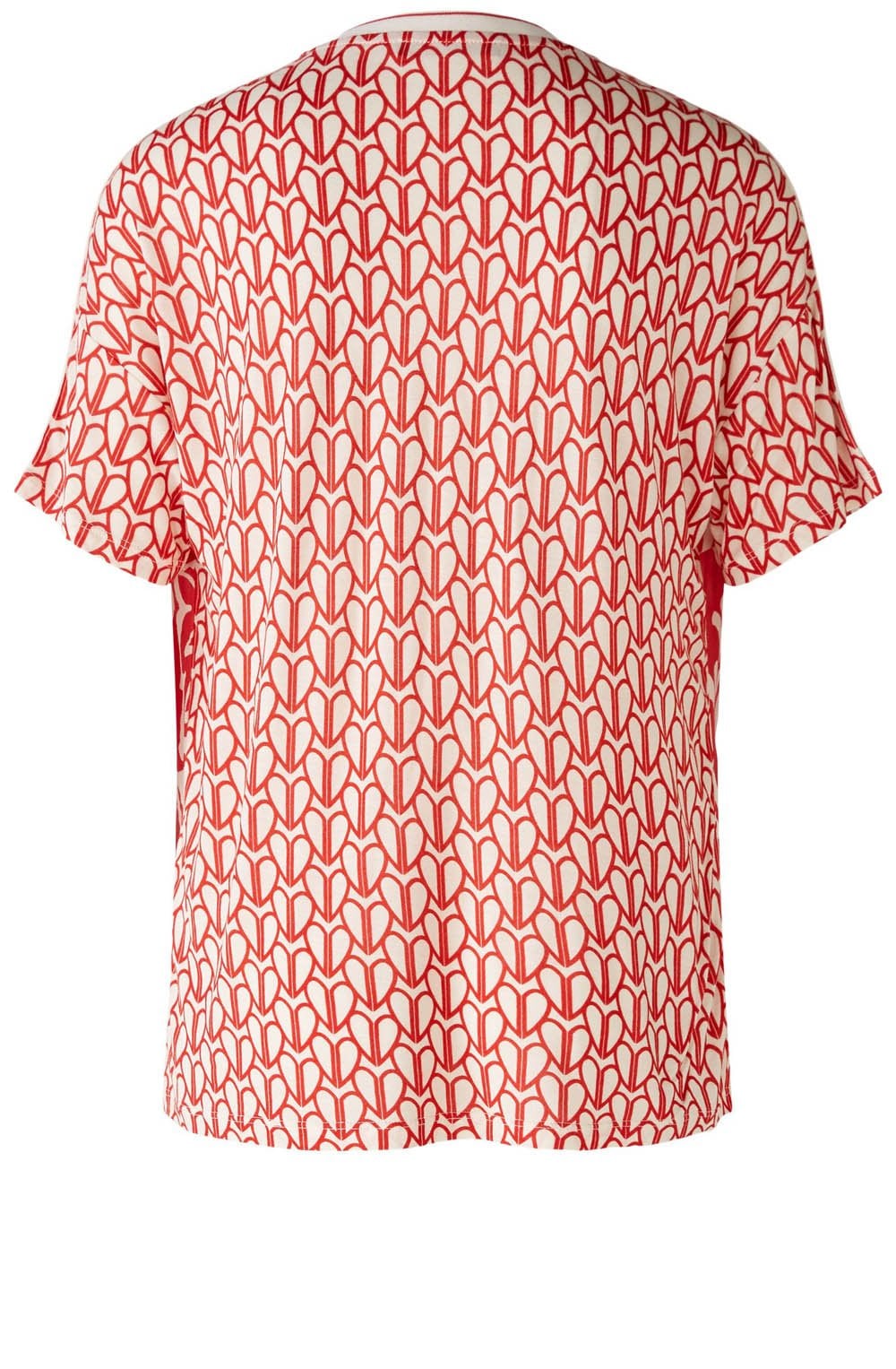 Red Love Letter Bold Print Blouse