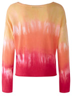 Red Orange Tie Dye Stripe Sweater