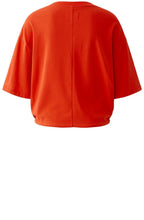 Red Oversized Baci Motif T-Shirt
