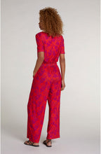 Red Patterned Jumpsuit