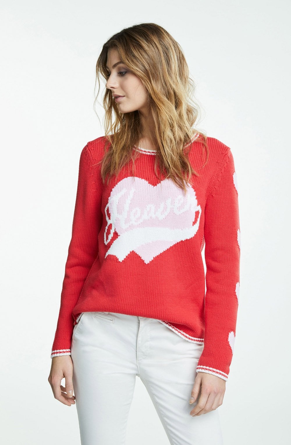 Red & Pink Heart Sweater