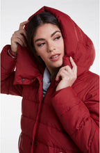 Red Quilted Coat