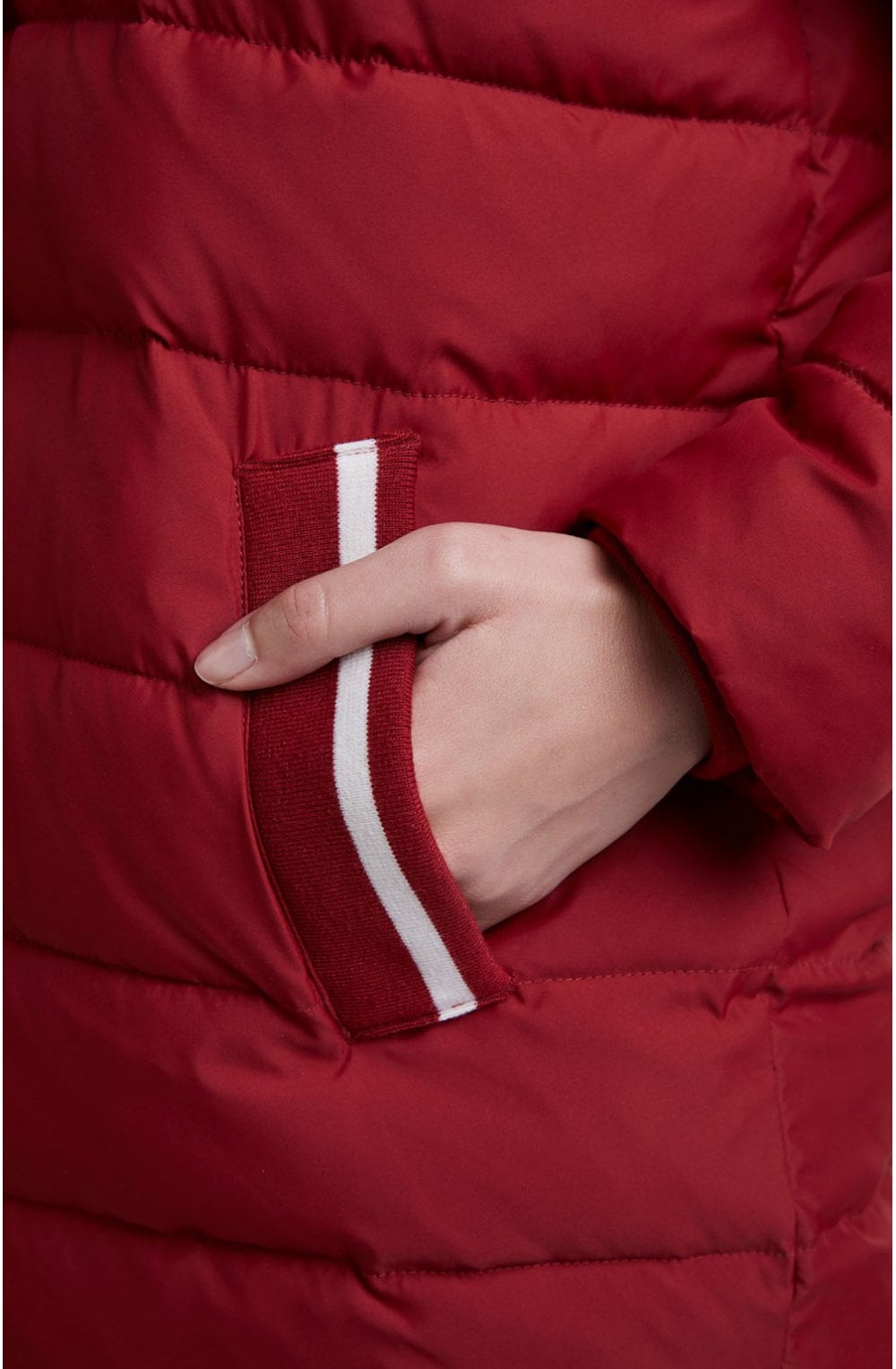 Red Quilted Coat
