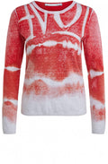 Red Rhinestone Detailed Jumper
