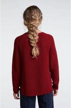 Red Ribbed Knit Jumper
