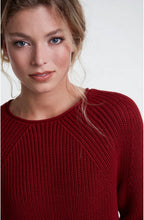 Red Ribbed Knit Jumper