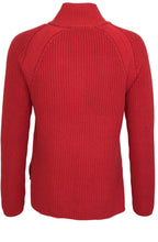 Red Ribbed Knit Jumper