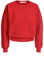 Red Ribbed Knit Sweater