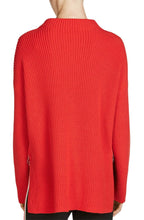 Red Ribbed Knit Sweater