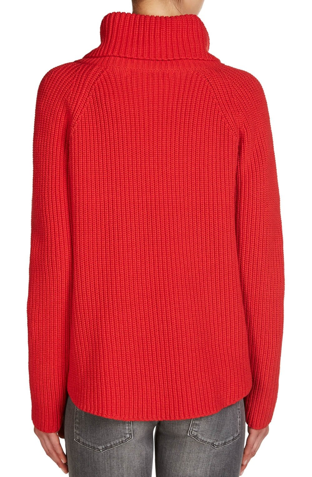 Red Roll Neck Sweater