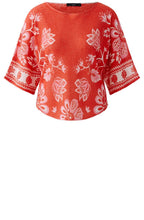 Red Rose Linen Mix Pullover