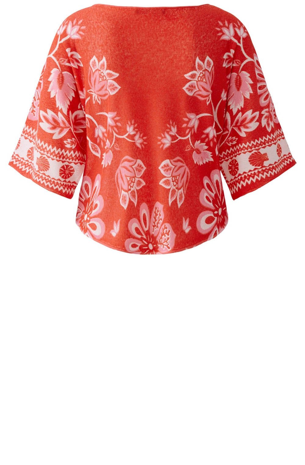Red Rose Linen Mix Pullover