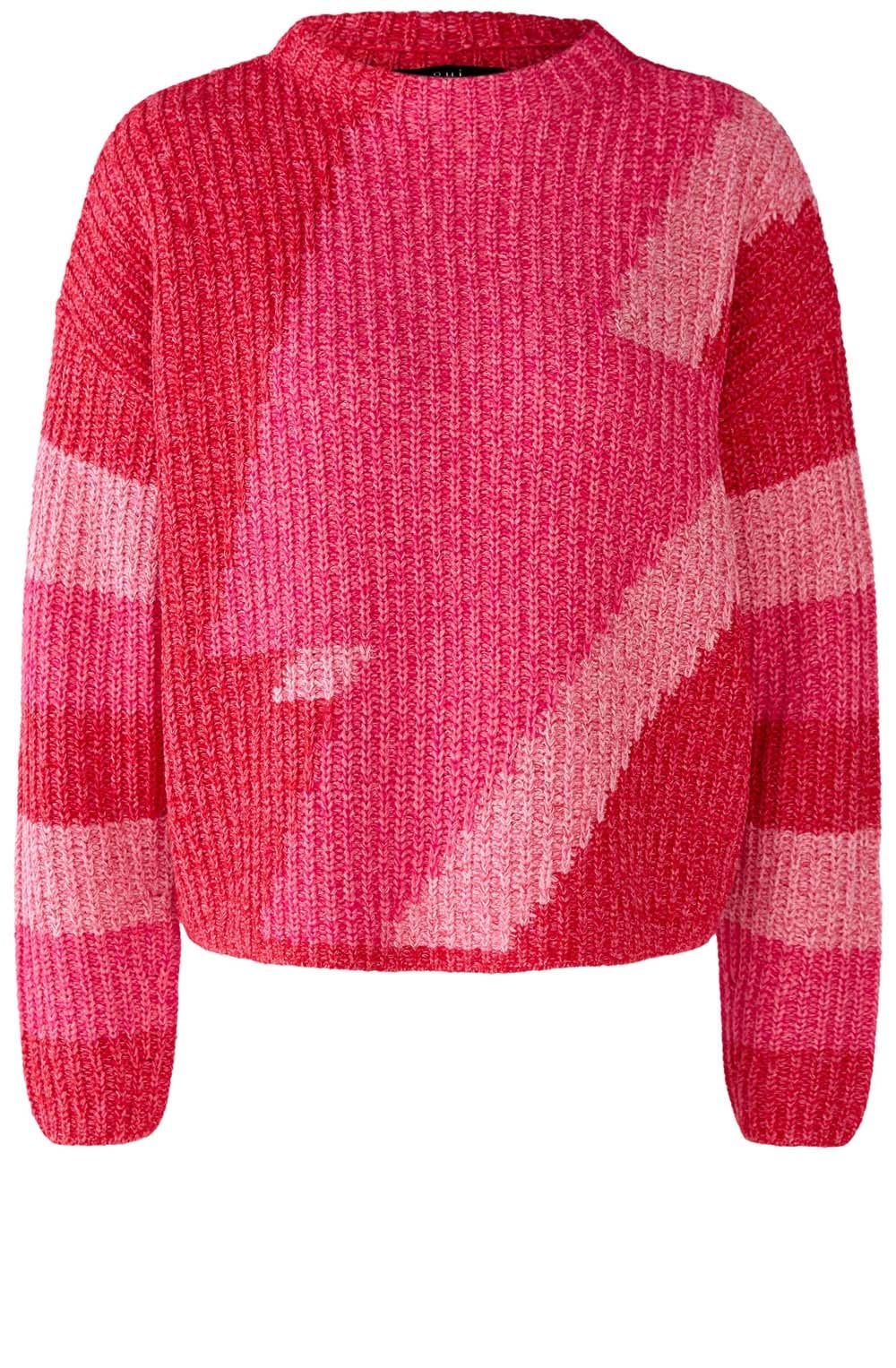 Red Rose Patterned Knit Jumper