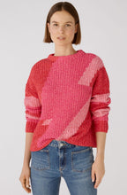 Red Rose Patterned Knit Jumper