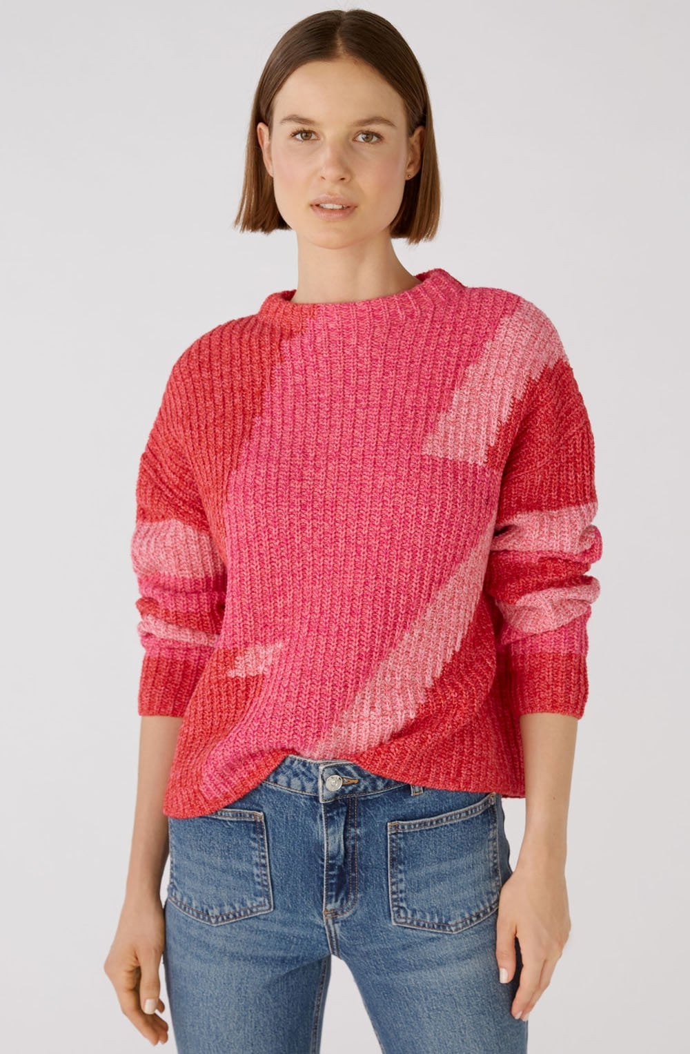 Red Rose Patterned Knit Jumper