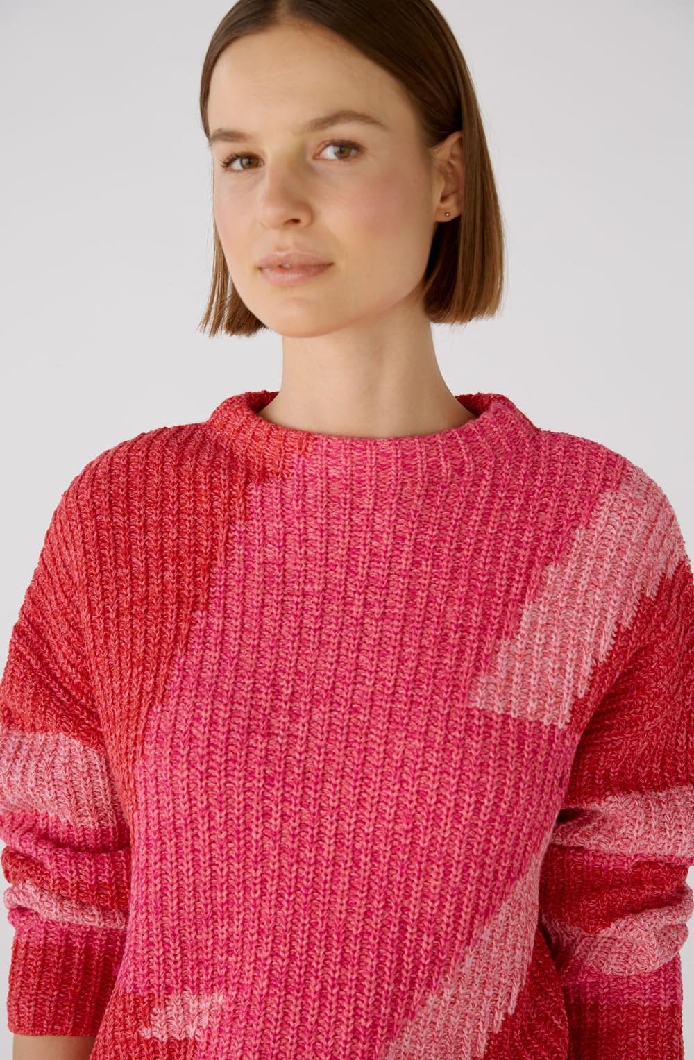 Red Rose Patterned Knit Jumper