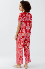 Red Rose Sea La Vie Silk Touch Drawstring Blouse