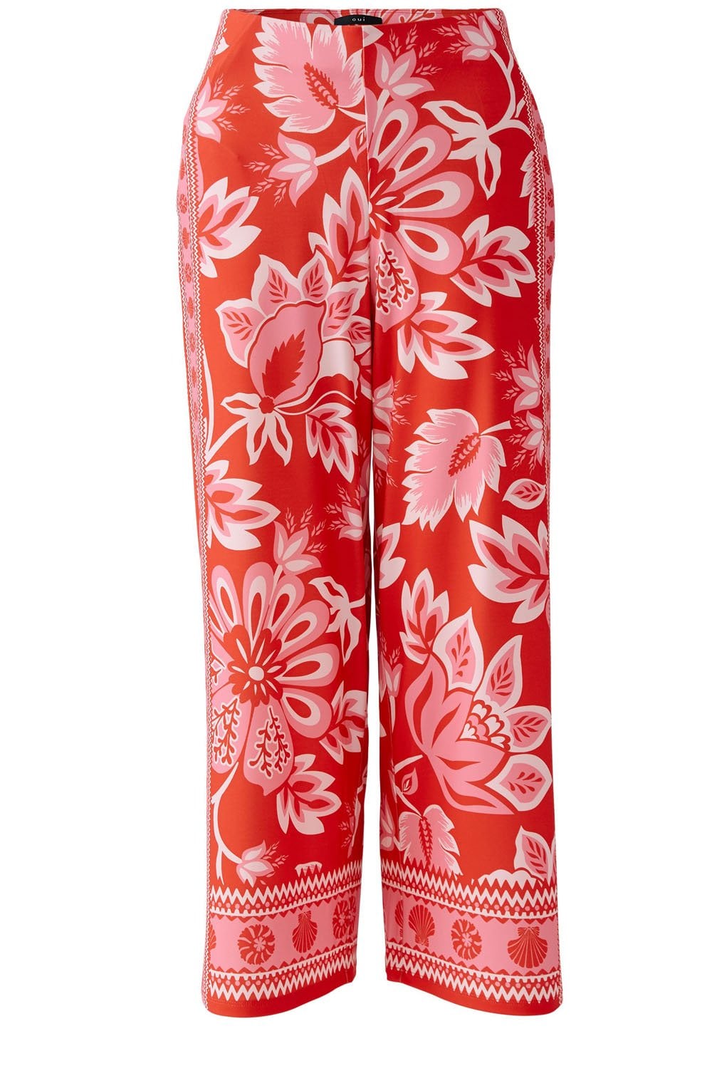 Red Rose Silk Jersey Culottes