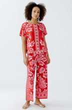 Red Rose Silk Jersey Culottes