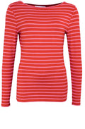 Red Rose Striped Jersey Top
