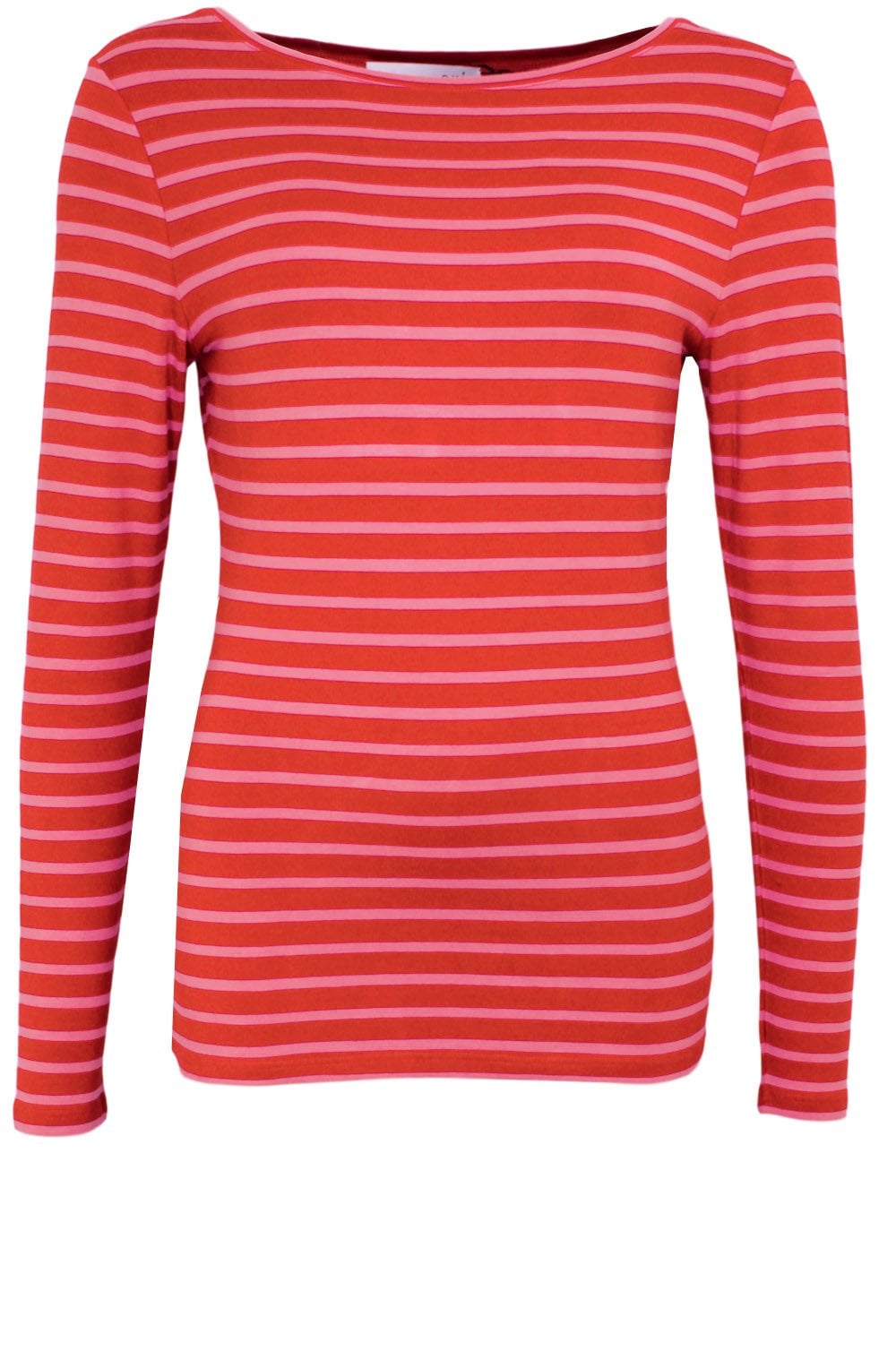 Red Rose Striped Jersey Top