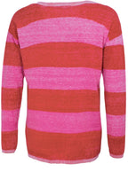 Red Rose Striped Jumper