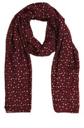 Red Star Print Scarf