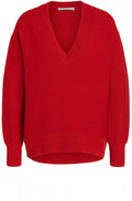 Red V Neck Jumper
