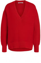 Red V Neck Jumper
