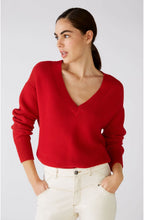 Red V Neck Jumper