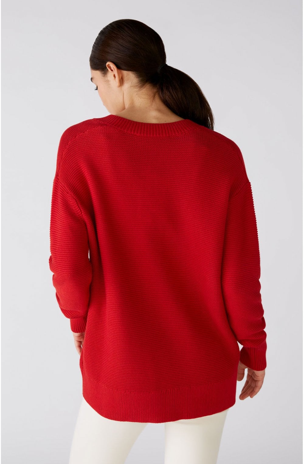 Red V Neck Jumper