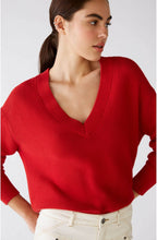 Red V Neck Jumper