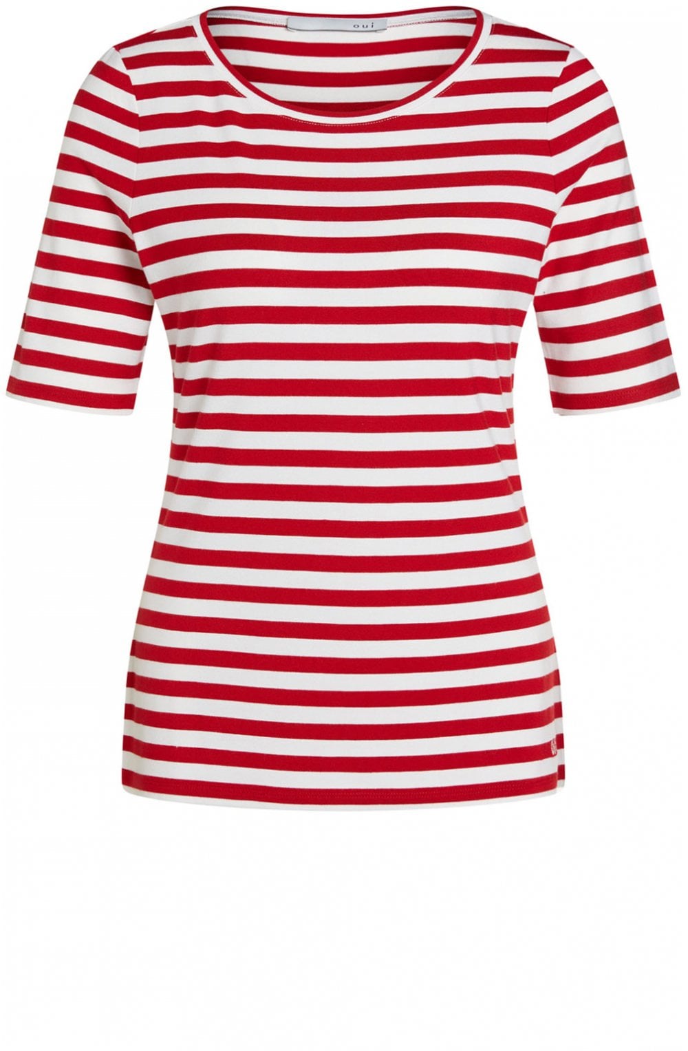 Red & White Stripe Top