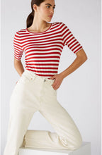 Red & White Stripe Top