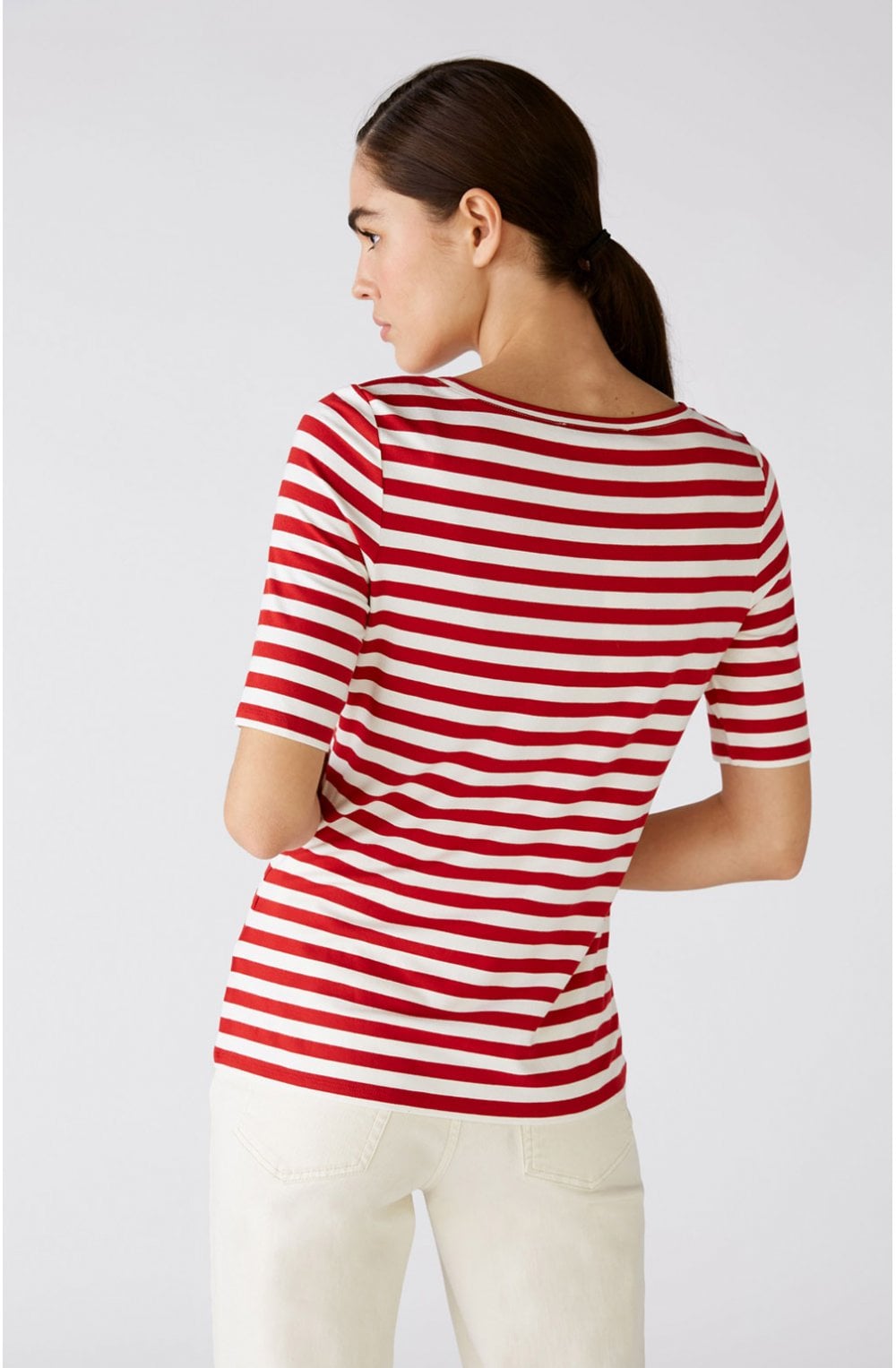 Red & White Stripe Top