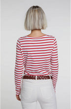 Red & White Striped Top