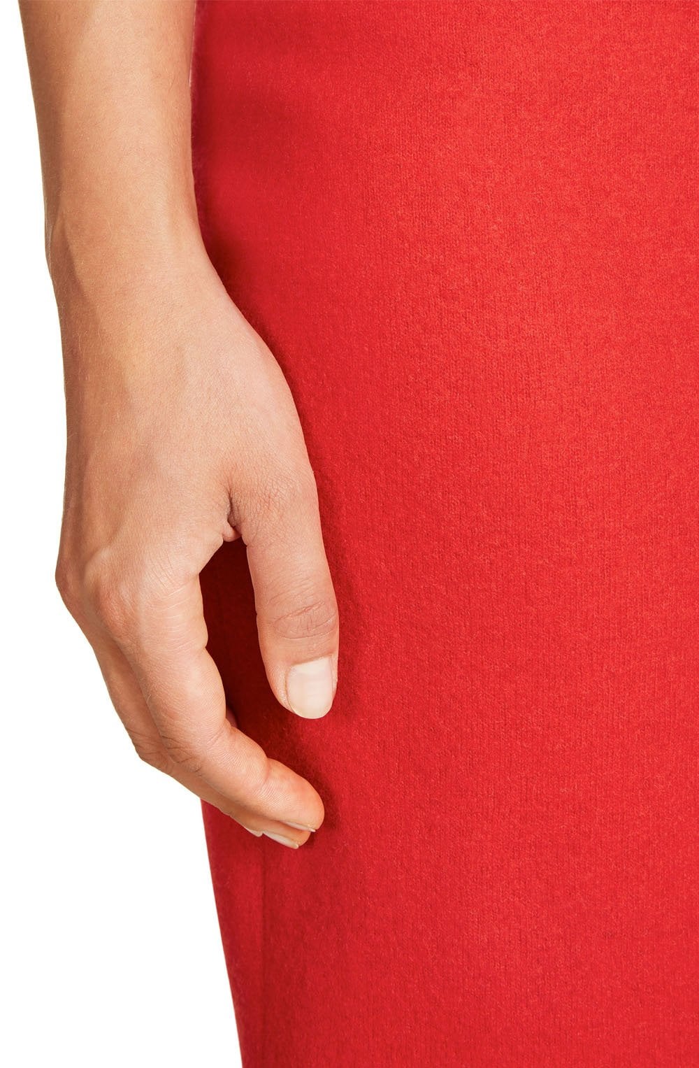 Red Wool Skirt