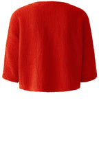 Red Woven Knit Jumper