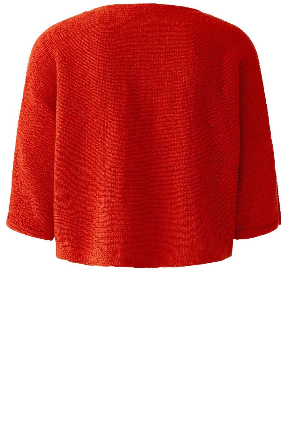 Red Woven Knit Jumper