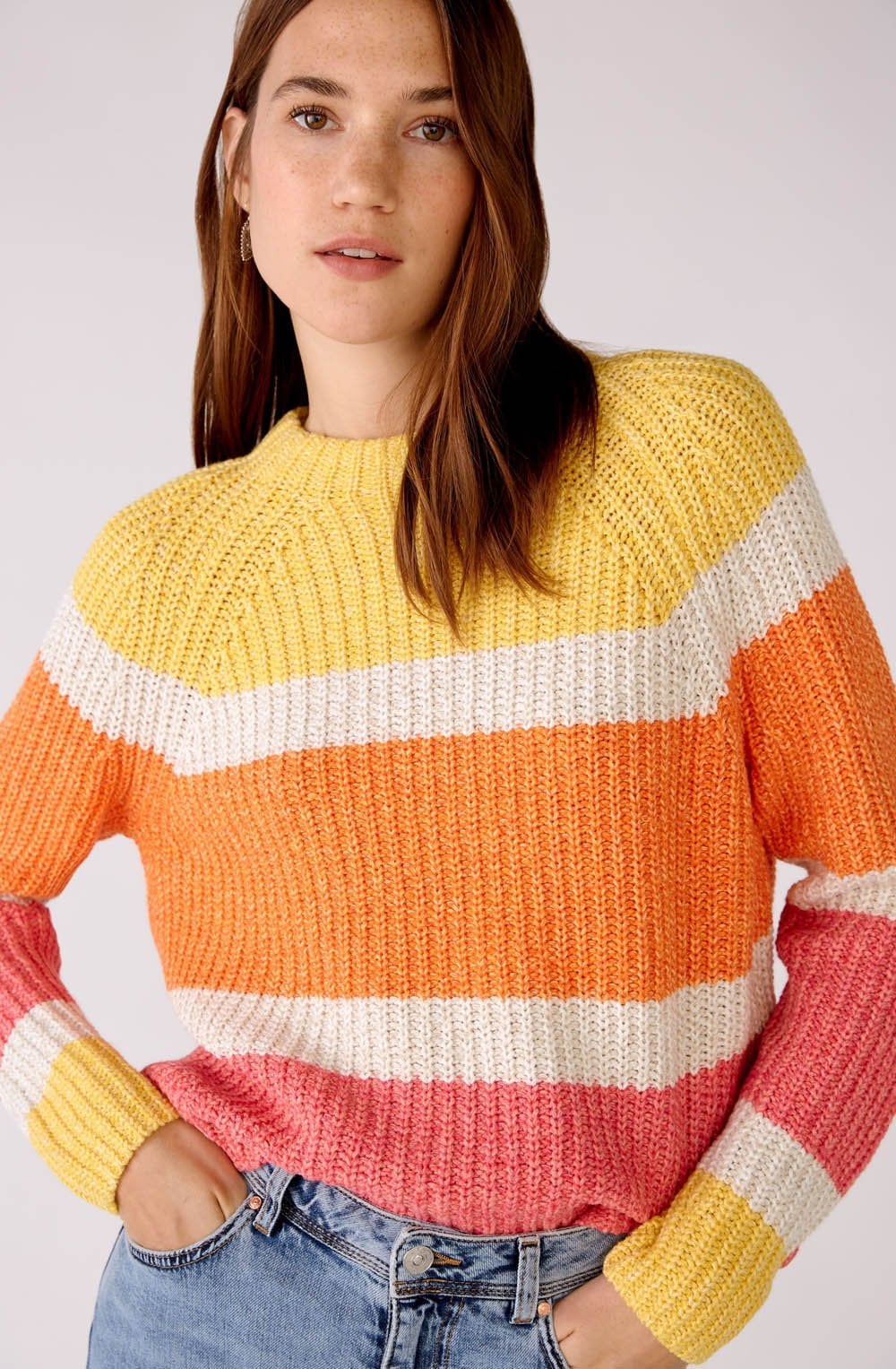 Red Yellow Striped Jumper
